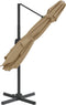 vidaXL - Zweefparasol - met - dubbel - dak - 300x300 - cm - taupe