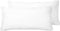 ERRIGAL - 2x Kussens hoog - Wit - 40 x 80 cm - Microvezel