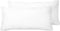 ERRIGAL - 2x Kussens laag - Wit - 40 x 80 cm - Microvezel