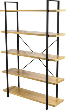 ERRO Boekenrek - boekenkast - boekenplank - 5 planken - 120x33x178