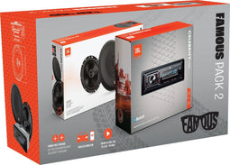 JBL Famous Pack2 - Autoradio Celebrity150 + Stage265M Autospeakers - Bluetooth USB SD FM - 480W