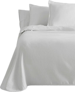 Sprei Alexandra House Living Rice Wit 250 x 280 cm (3 Onderdelen)