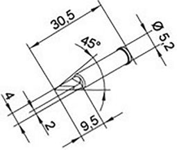 Ersa 0102BDLF20 Soldeerpunt Grootte soldeerpunt 2 mm Inhoud: 1 stuk(s)
