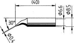 Ersa 0842ID Soldeerpunt Potloodvorm, Ersadur Inhoud: 1 stuk(s)