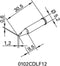 Ersa 102 CD LF 12 Soldeerpunt Beitelvorm, recht Grootte soldeerpunt 1.2 mm Inhoud: 1 stuk(s)