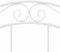 vidaXL - Bedframe - met lattenbodem - 120x200 cm - wit