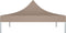 vidaXL - Partytentdak 270 g/m² - 2x2 m UV- en waterbestendig - taupe