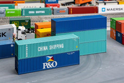 Faller - 1/87 40' CONTAINER SET 5 STUKS (6/23) * - modelbouwsets, hobbybouwspeelgoed voor kinderen, modelverf en accessoires