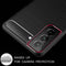 Hoes Geschikt voor Samsung S22 Hoesje Backcover Carbon Style Siliconen Case TPU Hoesje Zwart - Luxe Telefoonhoesje Wallet Case Pasjeshouder PU Leder