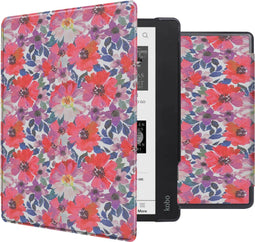 imoshion E-reader Hoesje - Geschikt voor Kobo Elipsa 2E - Design Sleepcover Bookcase - Flower Watercolor