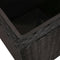 vidaXL - Plantenbakken - verhoogd - 3 - st - poly - rattan - zwart