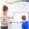 Coast wit wandpaneel met verwijderbare potloodkas aluminium frame magnetisch whiteboard 50 x 35 cm w