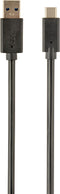 Gembird CCP-USB3-AMCM-1M - USB 2.0 type-C naar type-A - 100cm - Zwart