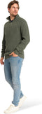 Mario Russo Rib Skipper - Heren Trui - Half Zip - Agave Groen - XXL