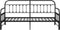 vidaXL - Ligbedframe - met - Onderbed - Zwart - 100x190 - cm - Staal