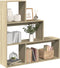 vidaXL - Kamerscherm - / - boekenkast - 123x29x123 - cm - hout - sonoma - eiken