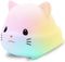 Vulpes Goods® Nachtlampje - LED Nachtlampje Kinderen - Dimbaar & RGB kleuren - Poes