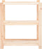 vidaXL - Opbergrekken - 3-laags - 2 - st - 80x38x90 - cm - massief - grenenhout - 150 - kg