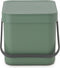 Brabantia Sort & Go - Prullenbak - 6 liter - Fir Green