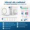 Gatson Mini Printer - Mobiele Fotoprinter - 300DPI - 14 Rollen Papier + 5 Kleurpennen - Wit