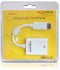Delock 61765 - DisplayPort naar DVI-I Adapter - Haaks 270° - Wit