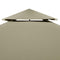 vidaXL - Vervangend - tentdoek - prieel - 310 - g/m² - 3x3 - m - beige