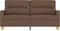vidaXL - Tweezitsbank - 140 - cm - stof - bruin