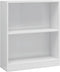 vidaXL - Boekenkast - 60x24x76 - cm - bewerkt - hout - hoogglans - wit