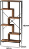 Boekenkast wandkast Stoer - industrieel - metaal hout - 180 cm hoog
