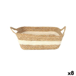 Opbergbak Privilege vlechtwerk 27 x 27 x 9 cm (8 Stuks)