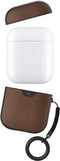 Mous Hoesje schokbestendig Geschikt voor AirPods 1 / 2 - Mous Leather Protective Case - Bruin