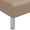 vidaXL - Chaise - longue - kunstleer - capuccinokleurig