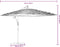 vidaXL - Parasol - met - stalen - paal - 246x246x230 - cm - bruin