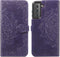 iMoshion Hoesje Geschikt voor Samsung Galaxy S21 Hoesje Met Pasjeshouder - iMoshion Mandala Bookcase - Paars