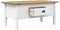 vidaXL - Salontafel - BODO - 100x55x46 - cm - massief - grenenhout - wit - en - bruin