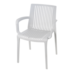 Kunststof tuinstoel wit - Stretto