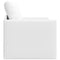 vidaXL - Vloer - Sofa - Bed - 2-in-1 - Wit - 74x77x81 - cm - Faux - Leren