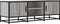 vidaXL - Tv-meubel - 120x35x41 - cm - bewerkt - hout - metaal - grijs - sonoma - eiken