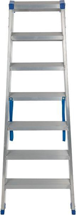 Escalo – Industriële trapladder – Sparta Duo – Aluminium – 2x7 treden – 150 cm