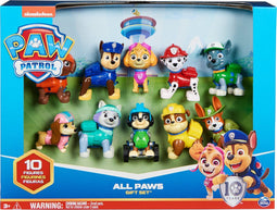PAW Patrol - 10e verjaardag - Alle poten aan dek-cadeauset met 10 figuren (10 stuks)