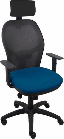 Bureaustoel met hoofdsteun P&C 10CRNCR Marineblauw