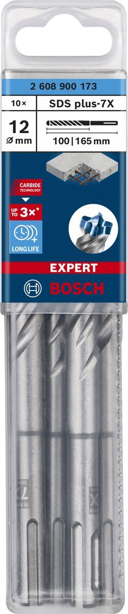 Bosch Expert SDS plus-7X - Hamerboor - 4 snijkanten - Langdurig gebruik