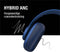 Fresh 'n Rebel Clam Ace - Draadloze Over-Ear Koptelefoon - ANC 60 uur speeltijd - Blauw