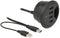 Delock 62868 - In-Desk Hub - 4x USB 3.2 Gen 1 - Zwart