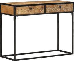 vidaXL - Wandtafel - 100x35x75 - cm - massief - mangohout