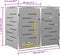 vidaXL - Containerberging - dubbel - 138x77,5x112,5 - cm - roestvrij - staal