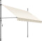 tectake® Klemluifel - Balkonluifel met handslinger - UV-bestendig en waterafstotend - Breedte 300 cm - Beige