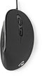 Nedis ERGOMSWD100 - Ergonomische Minimuis - Optische Tracking 3200dpi - Zwart