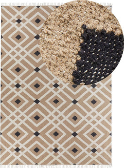 ESENCIK - Laagpolig vloerkleed - Beige - 200 x 300 cm - Jute