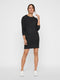 VERO MODA VMDOFFY LS O-NECK DRESS GA NOOS - Dames Jurk - Polyester mix - Maat S